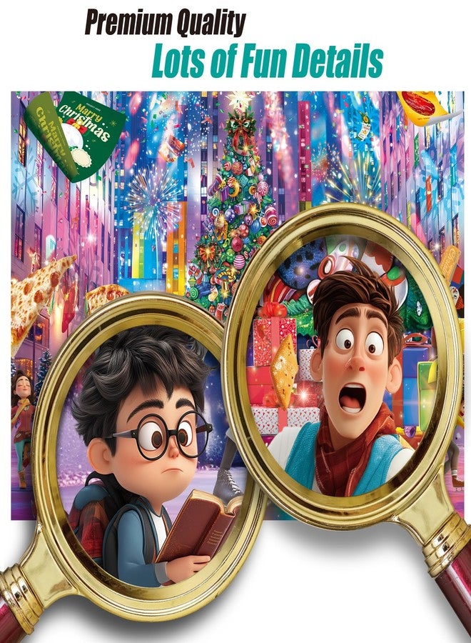 Antelope Puzzle Christmas Jigsaw Puzzle 1000 Pieces for Adults - Christmas at Rockefeller Holiday Winter Scene, Festive Jigsaw Puzzle Gift for Adults - Image 4